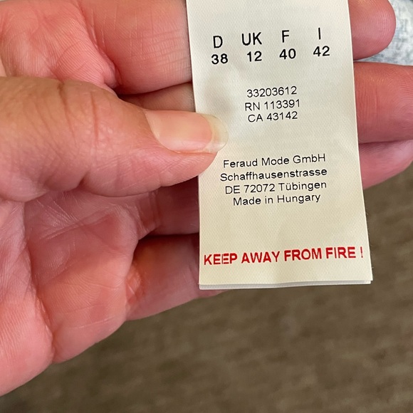 Féraud Mid Sleeve Turtle Neck Print Dress Knee-Length - Picture 12 of 13